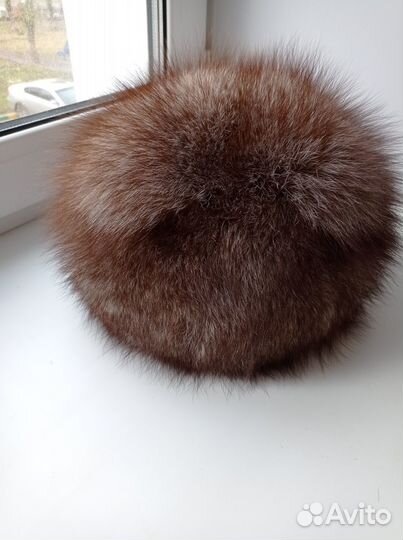 Шапка женская из чернобурки