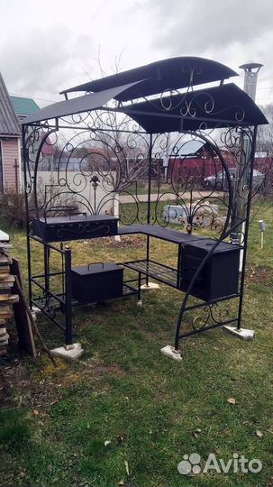 Мангал с печью