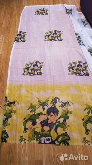 Тюль новая + шторы