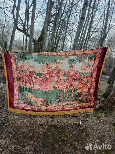 Ковер винтажный плюшевый СССР
