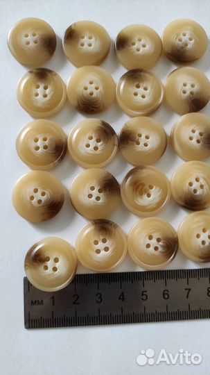 Пуговицы роговые бежевые серые для тренча,пальто