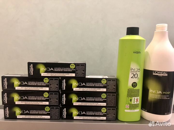 Краска L'oreal Inoa, оксид, шампунь Inoa Post