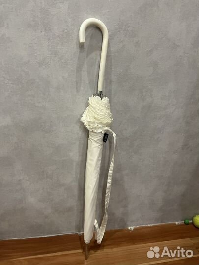 Зонт трость белый свадебный для фотосессии