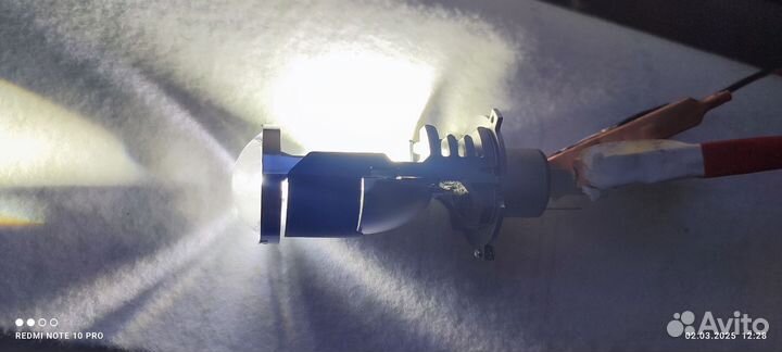 Светодиодные лед лампы H4 F40b с мини линзой