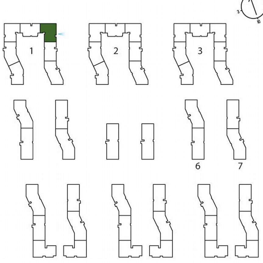 2-к. квартира, 51,9 м², 3/3 эт.