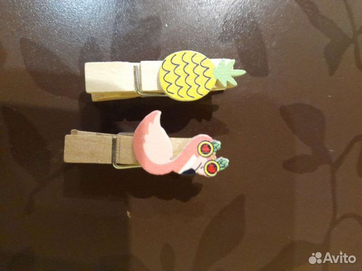 Прищепки клипсы декоративные