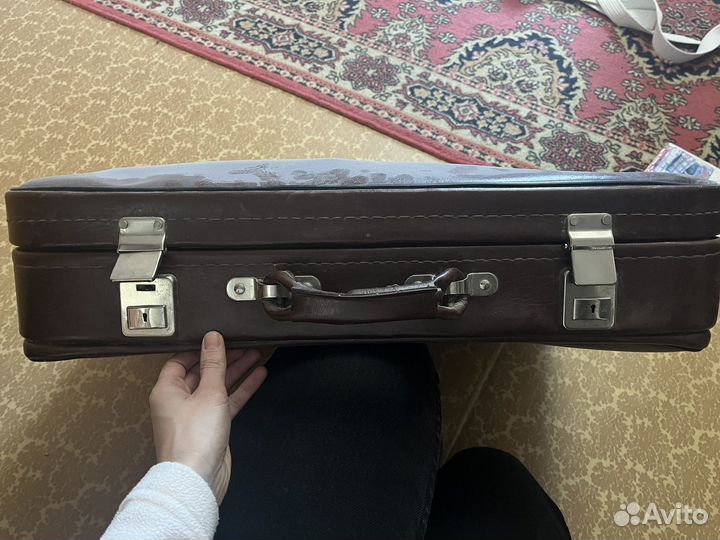 Кожанный чемодан СССР