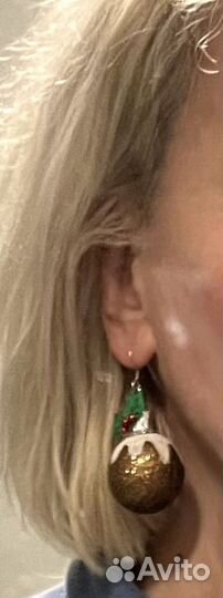 Серьги новогодние