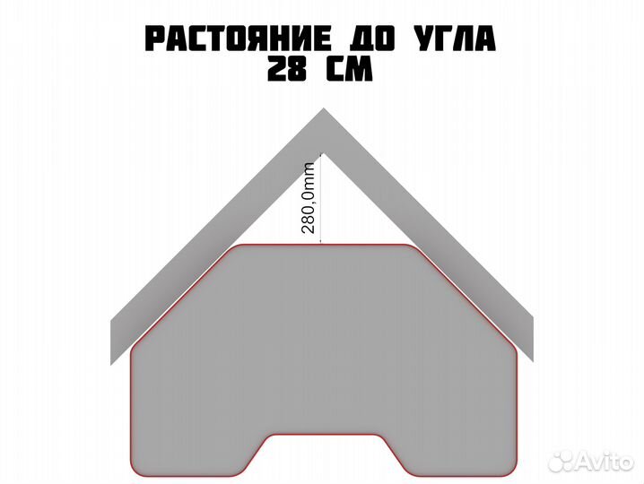 Угловой компьютерный стол геймерский/игровой