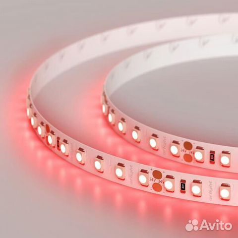 Светодиодная лента Arlight 9,6W/m 120LED/m 2835SMD красный 5M 008781(2)