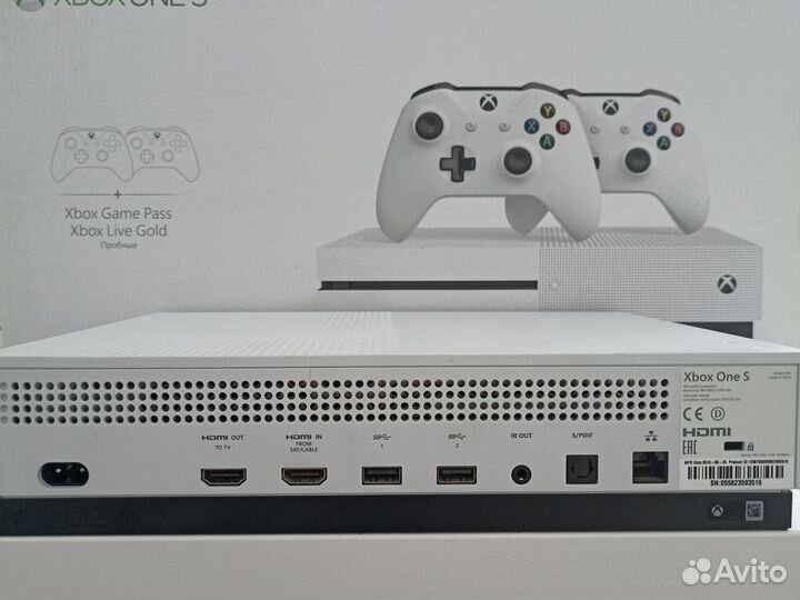Xbox One S 1tb С Двумя Геймпадами