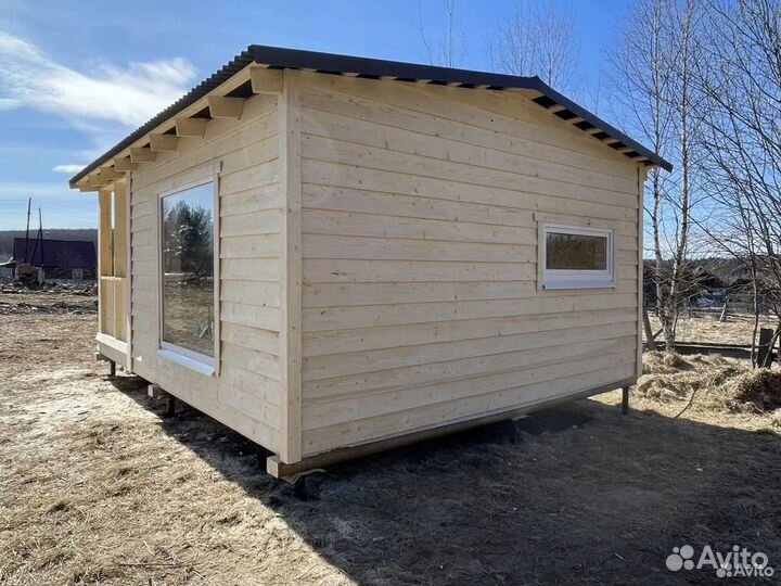 Бытовка дачная с верандой