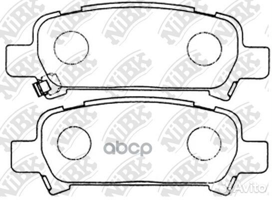 Колодки зад. subaru impreza,legacy,forester, OU