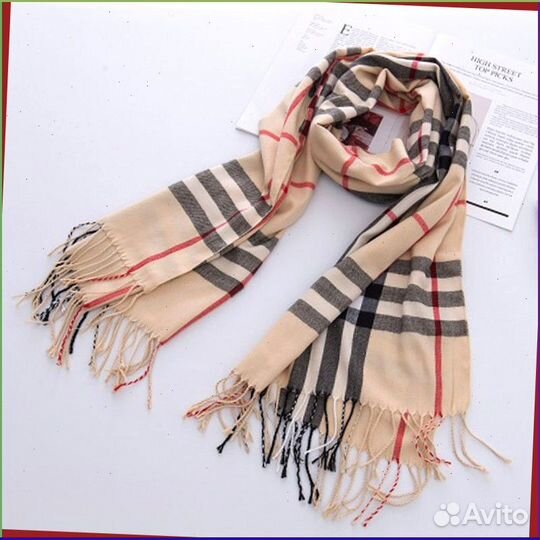 Тёплый шарф Burberry (Все расцветки)