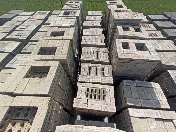 Керамзитобетонный вибропрессованный блок