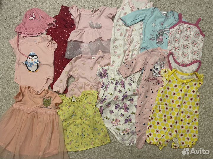 Вещи пакетом на девочку62-68см