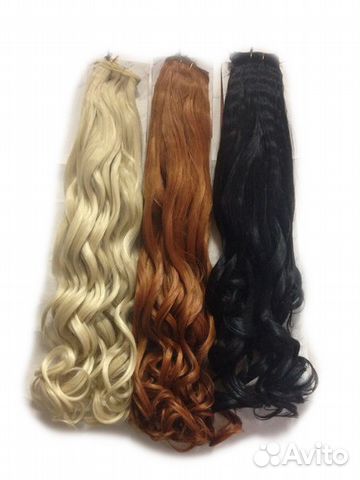 Накладные волосы на заколках