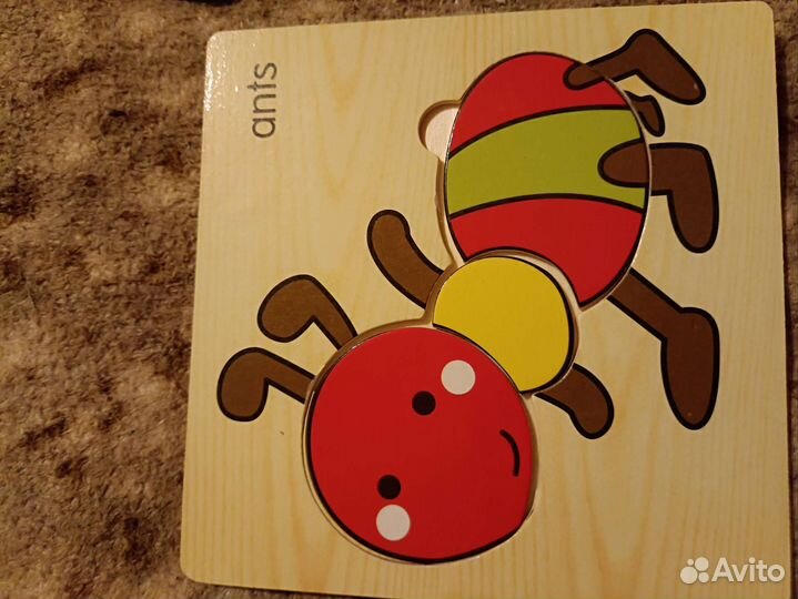 Развивающие деревянные пазлы