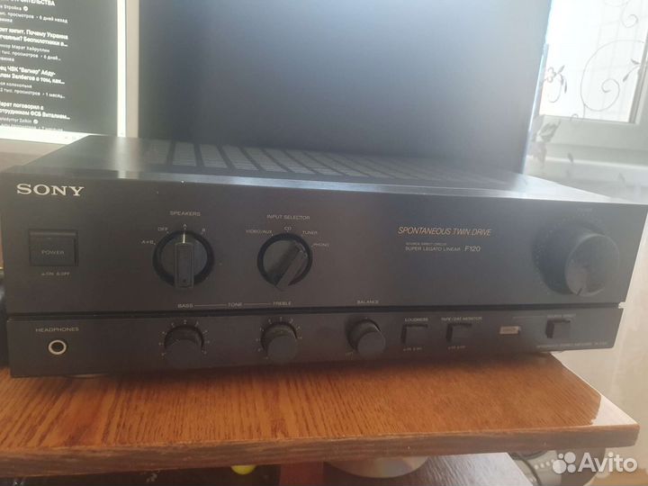 Усилитель sony ta f120