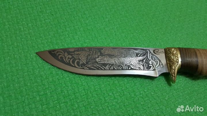 Нож туристический Близнец 65X13, береста, грав