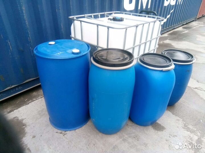 Бочки пластиковые, кубы Б/У для Хоз.Нужд.Новые для