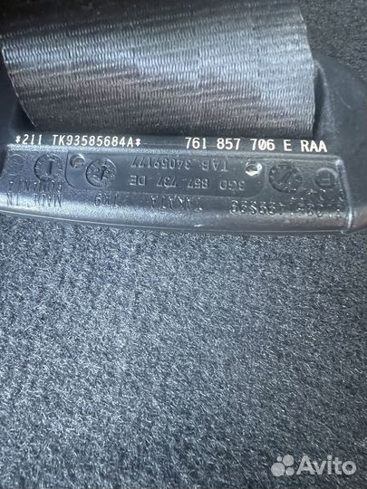 Передние ремни безопасности Volkswagen Touareg 3