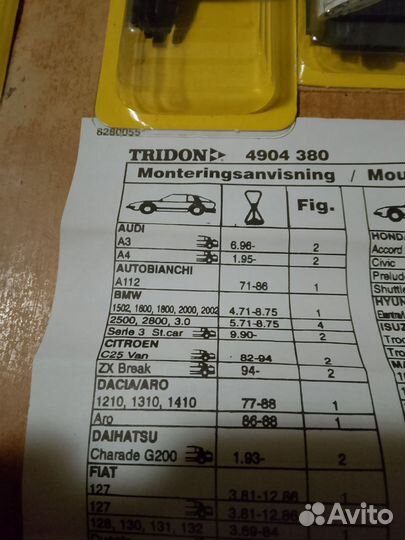 Щётки стеклоочистителя Tridon original