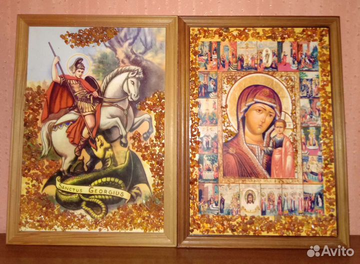 Картины из янтаря