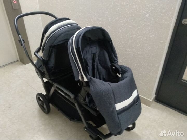 Коляска для двойни peg perego