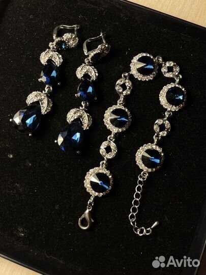 Колье браслет серьги