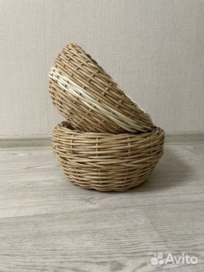 Кашпо из ротанга