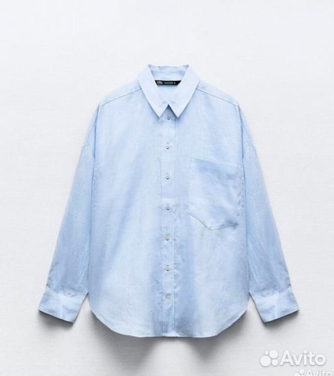 Льняная рубашка zara оригинал