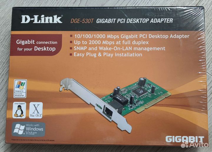 Сетевой адаптер D-link DGE-530T