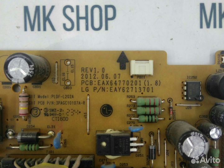 Запчасти для тв lg 42ls345t