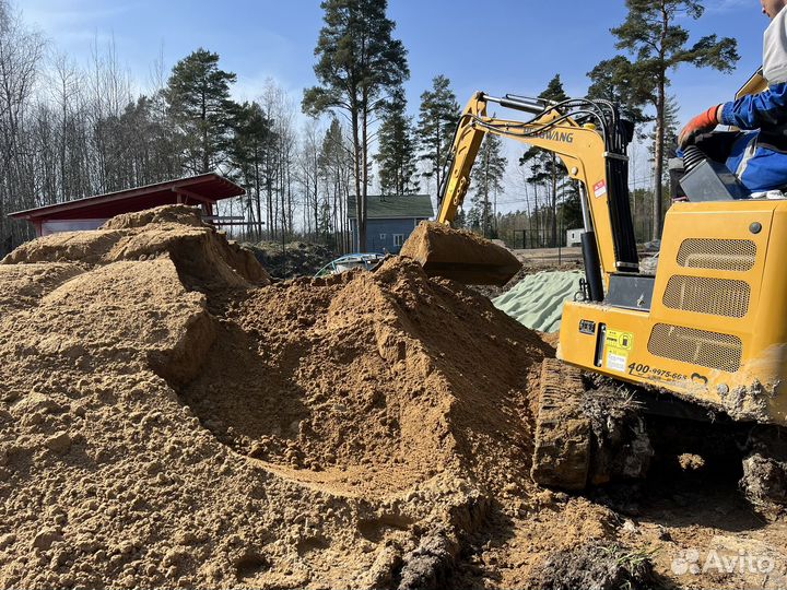 Аренда миниэкскаватора Услуги мини экскаватора