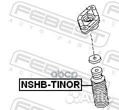 Пыльник заднего амортизатора nshb-tinor Febest