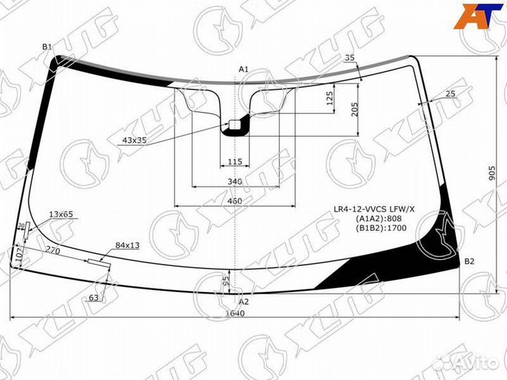 Лобовое стекло на Land Rover Discovery 4 09-16г