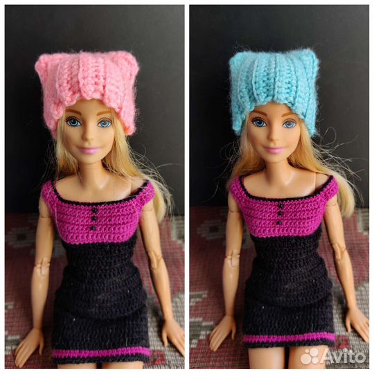Вязанная одежда для барби