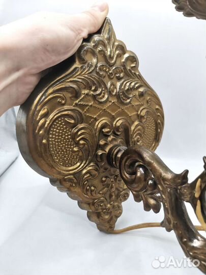 Светильник Бра Металл 3 лампы Винтаж СССР