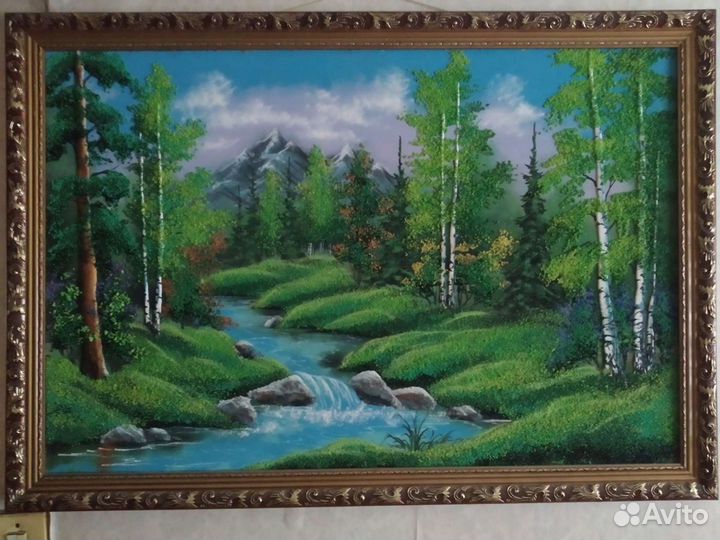 Картина крошка камней полудрагоценных