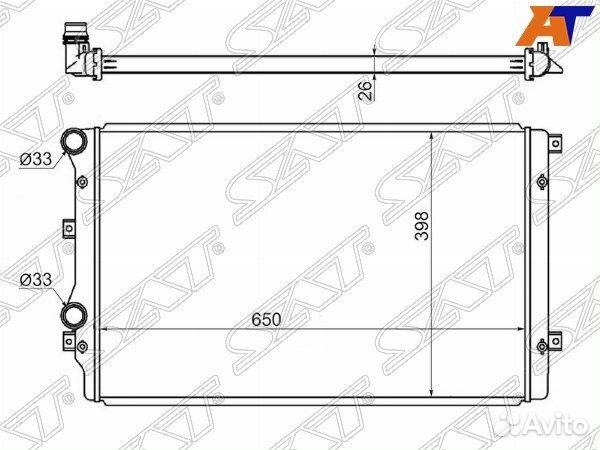 Радиатор volkswagen jetta