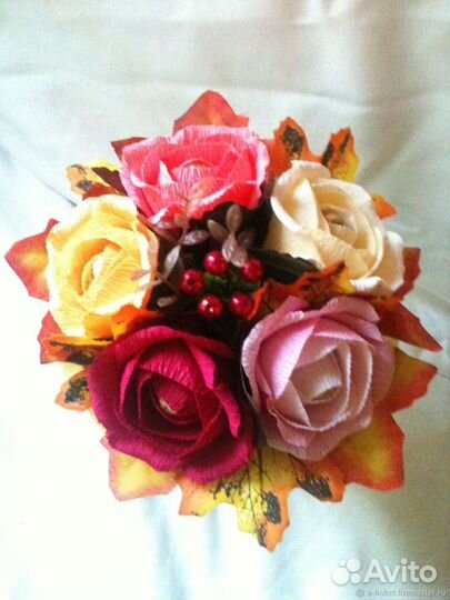 Букет из конфет и цветов на заказ