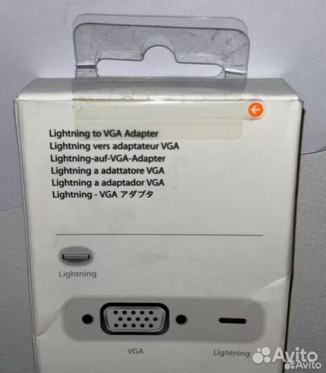 Переходник apple USB lightning TO VGA adapter