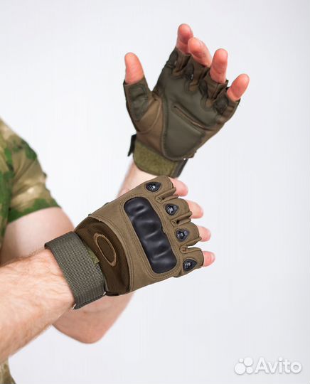 Тактические перчатки без пальцев Oakley