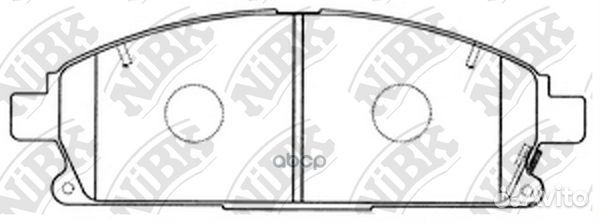 Колодки тормозные дисковые PN2389 NiBK