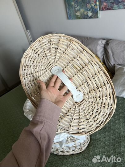 Корзина для белья плетёная cozy home