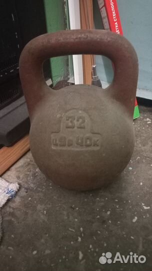 Гиря 32 кг СССР