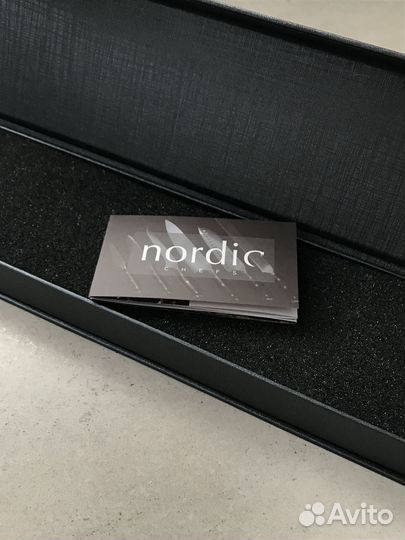 Шеф-нож из дамасской стали из Дании Nordic Chefs