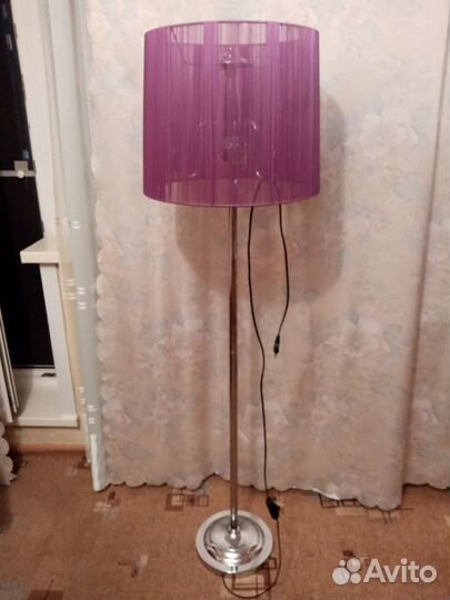 Торшер напольный с абажуром бу