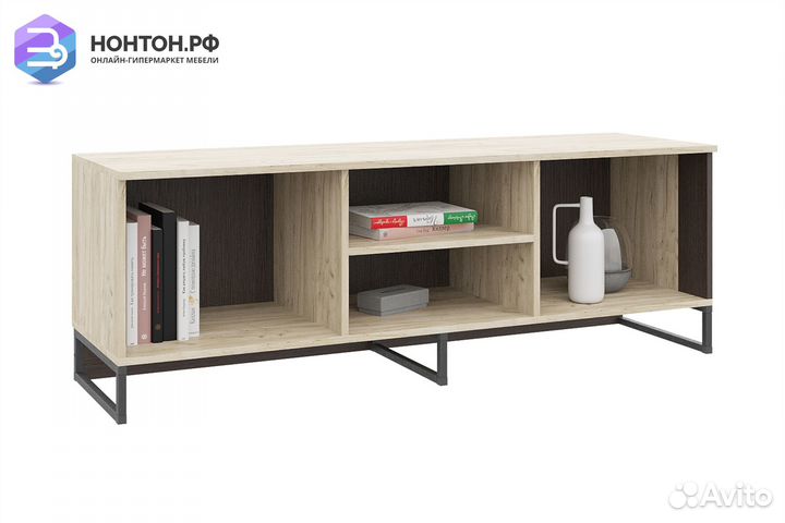 Тв-тумба Дайтон тб-01 дуб кастелло серый / венге